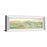 Classy Living Green Horizon Wall Art 42"x18", Mirrored Frame
