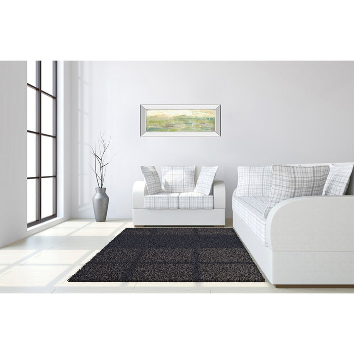 Classy Living Green Horizon Wall Art 42"x18", Mirrored Frame