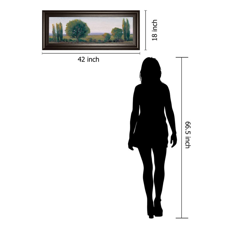 Classy Living Serene Treeline Wall Art 42"x18", Dark Chocolate Frame