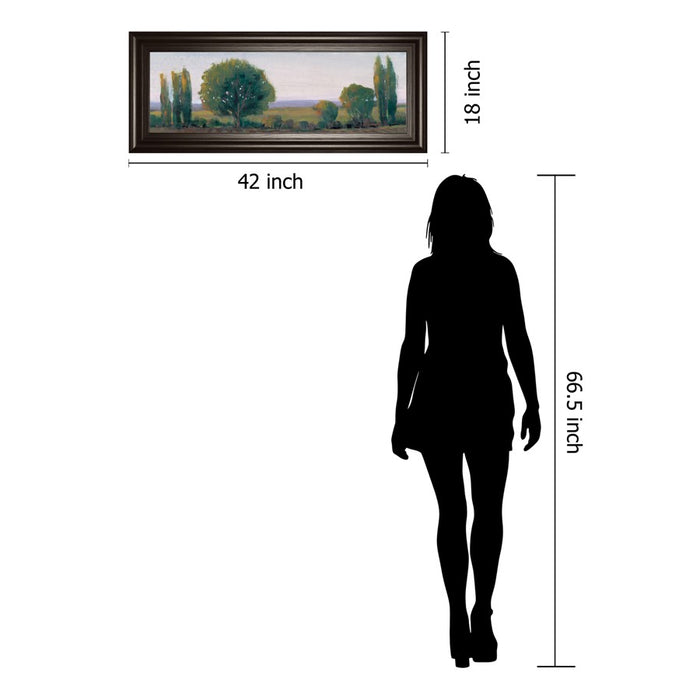 Classy Living Serene Treeline Wall Art 42"x18", Dark Chocolate Frame