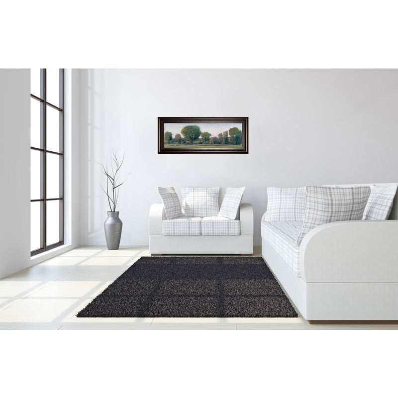 Classy Living Treeline Panorama Wall Art 42"x18", Dark Chocolate Frame