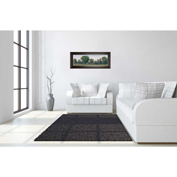 Classy Living Treeline Panorama Wall Art 42"x18", Dark Chocolate Frame