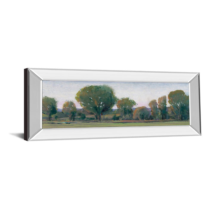 Classy Living Treeline Panorama Wall Art 42"x18", Mirrored Frame