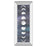 Classy Living Moon Phases Chart Wall Art 18"x42", Mirrored Frame