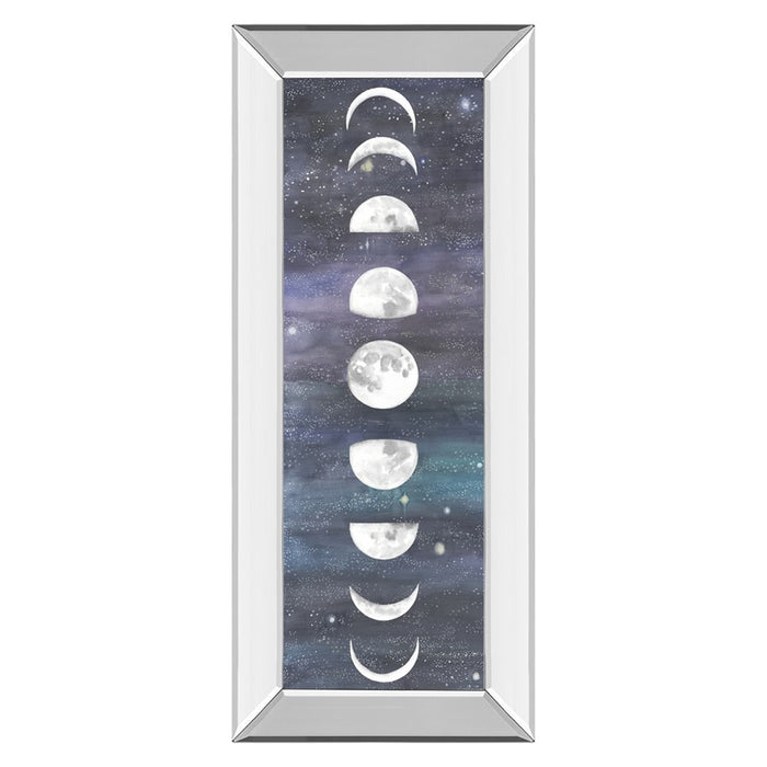 Classy Living Moon Phases Chart Wall Art 18"x42", Mirrored Frame