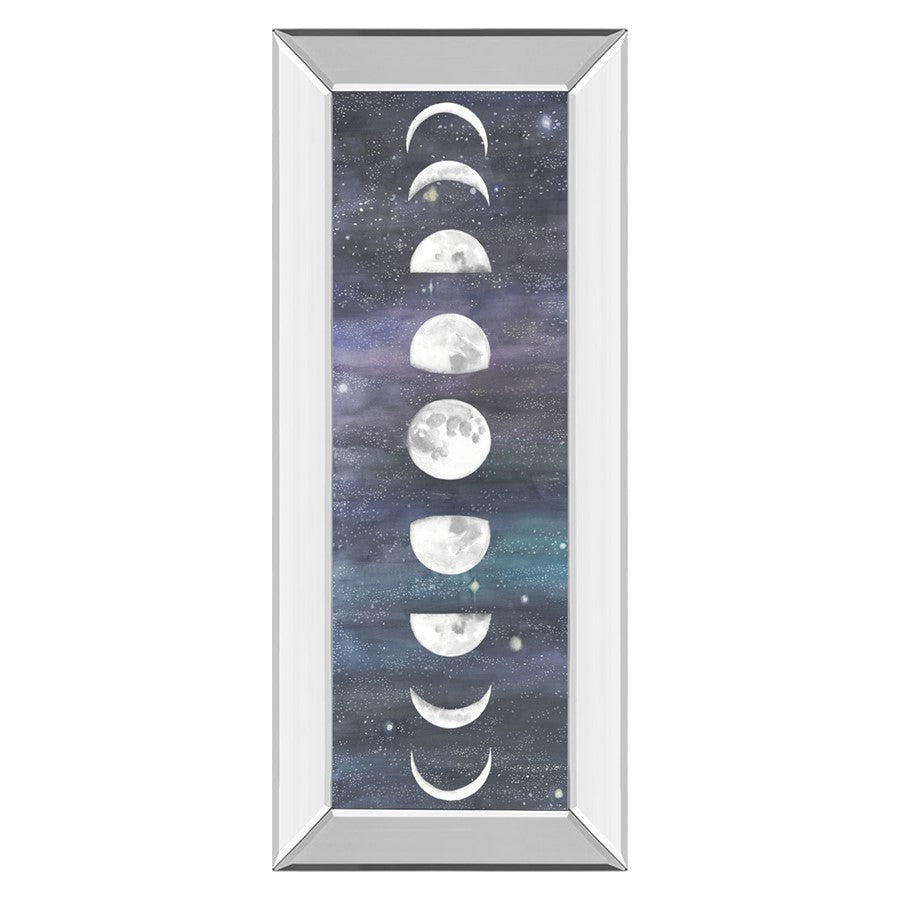 Classy Living Moon Phases Chart Wall Art 18"x42", Mirrored Frame