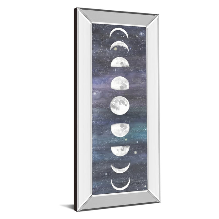 Classy Living Moon Phases Chart Wall Art 18"x42", Mirrored Frame