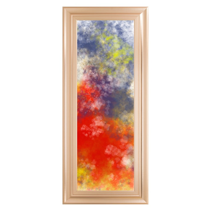 Classy Living Vapor Burst Wall Art 18"x42", Rose Gold Romance Frame