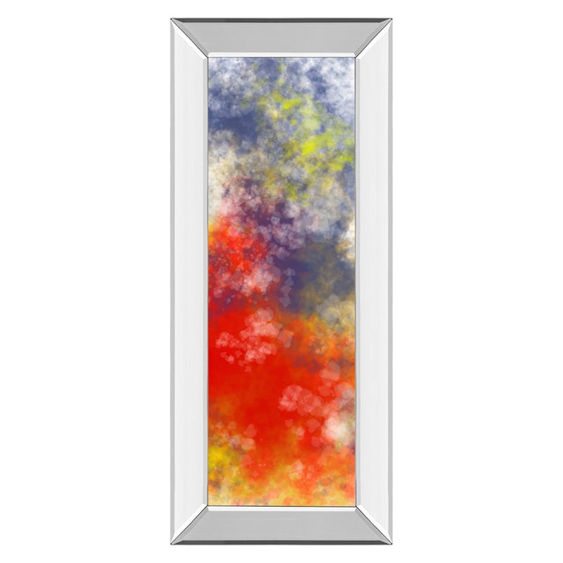 Classy Living Vapor Burst Wall Art 18"x42", Mirrored Frame