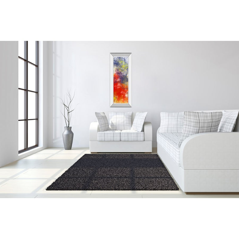 Classy Living Vapor Burst Wall Art 18"x42", Mirrored Frame