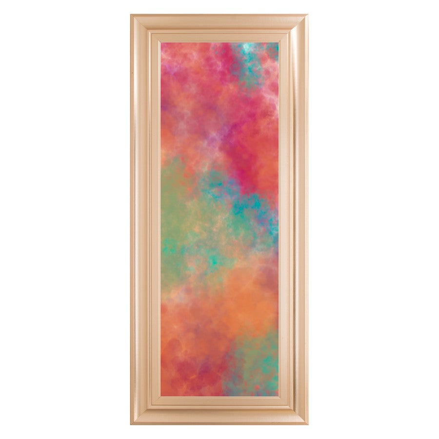 Classy Living Vapor Illusion Wall Art 18"x42", Rose Gold Romance Frame