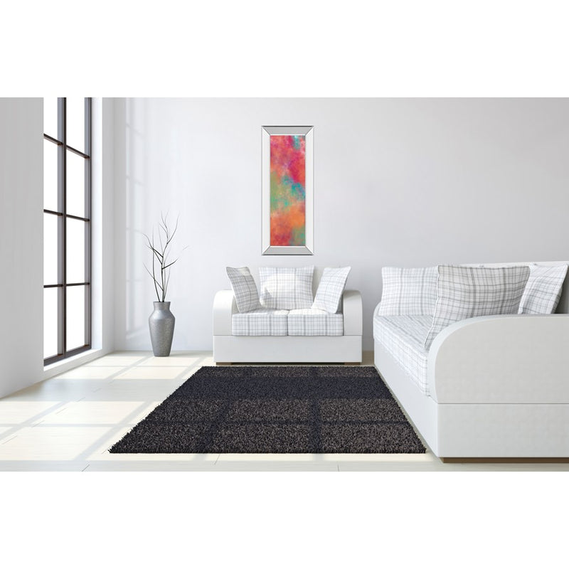 Classy Living Vapor Illusion Wall Art 18"x42", Mirrored Frame