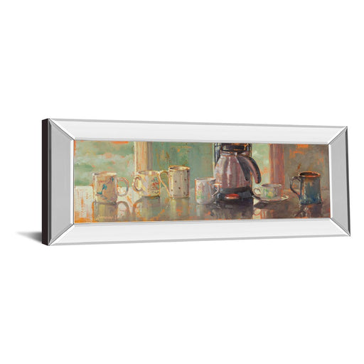 Classy Living Morning Brew Wall Art 42"x18", Mirrored Frame
