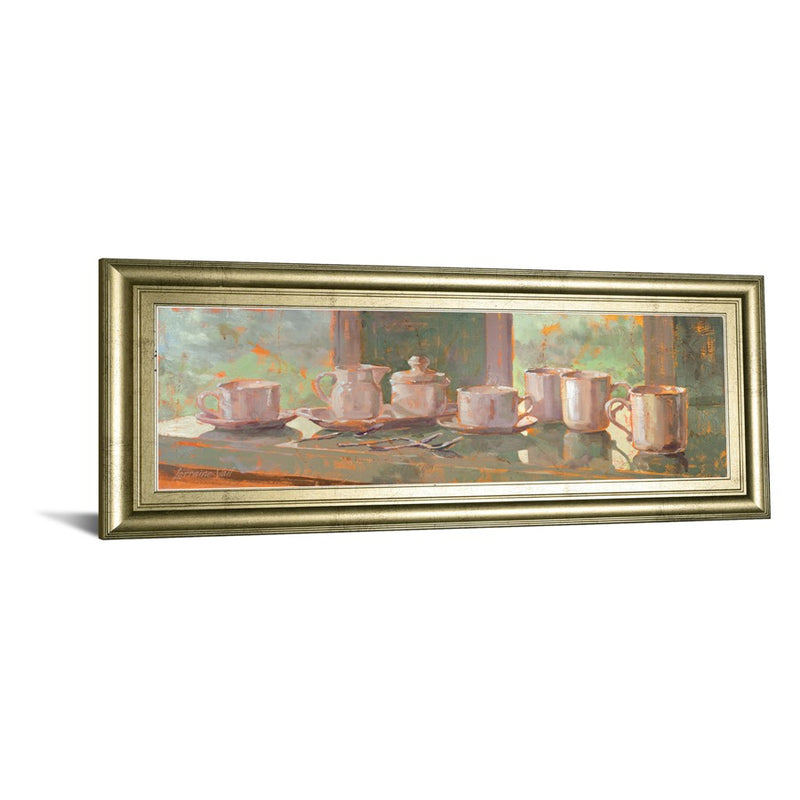 Classy Living Still Life Charm Wall Art 42"x18", Crisp Chardonnay Frame