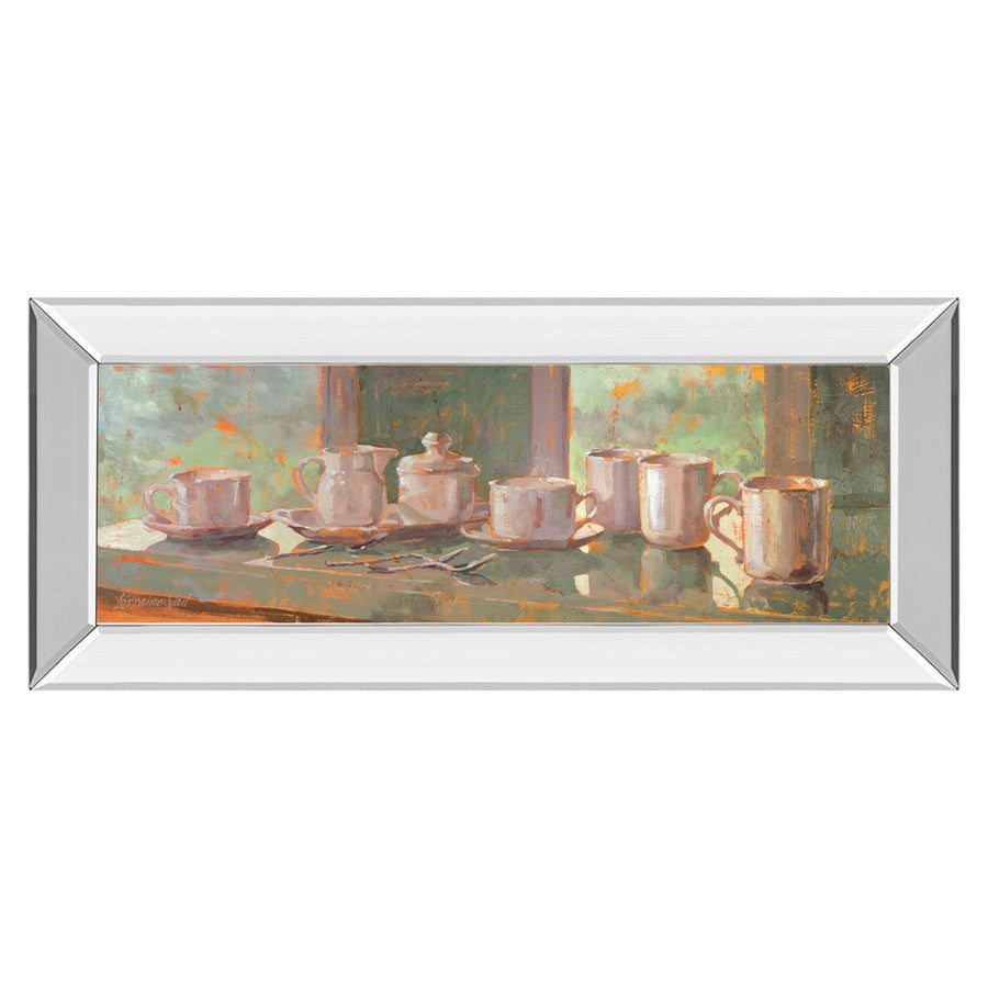 Classy Living Still Life Charm Wall Art 42"x18", Mirrored Frame