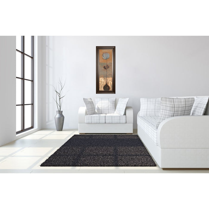 Classy Living Delicate Bloom Wall Art 18"x42", Cinnamon Mocha Frame