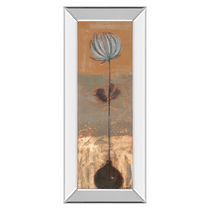 Classy Living Delicate Bloom Wall Art 18"x42", Mirrored Frame