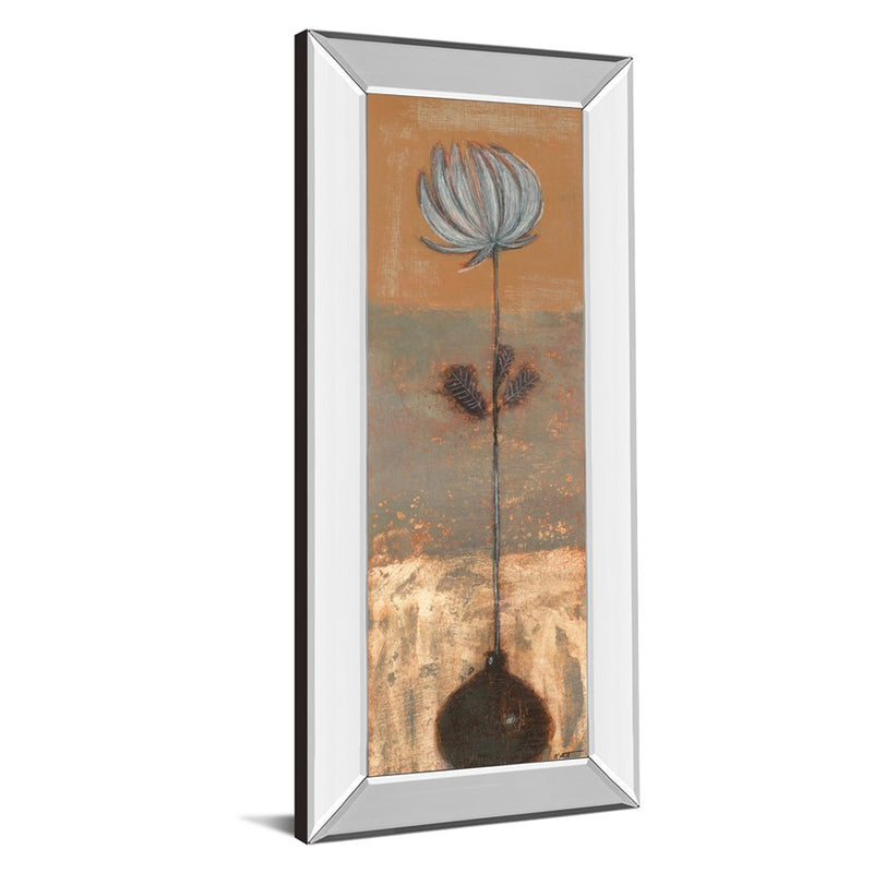 Classy Living Delicate Bloom Wall Art 18"x42", Mirrored Frame