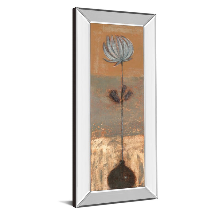 Classy Living Delicate Bloom Wall Art 18"x42", Mirrored Frame