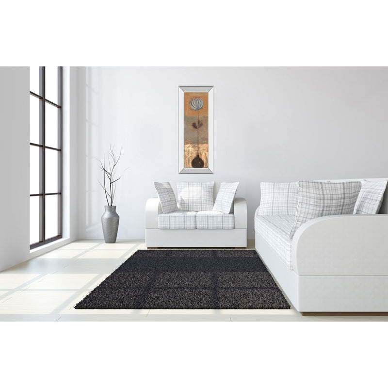 Classy Living Delicate Bloom Wall Art 18"x42", Mirrored Frame