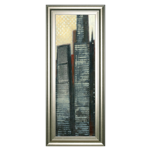 Classy Living City Silhouettes Wall Art 18"x42", Siver Serenity Frame - 1763