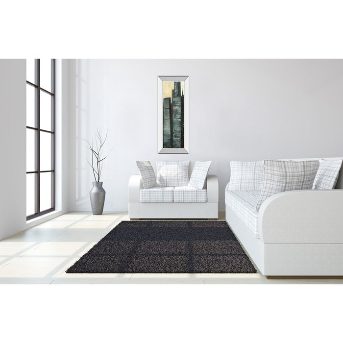 Classy Living City Silhouettes Wall Art 18"x42", Mirrored Frame