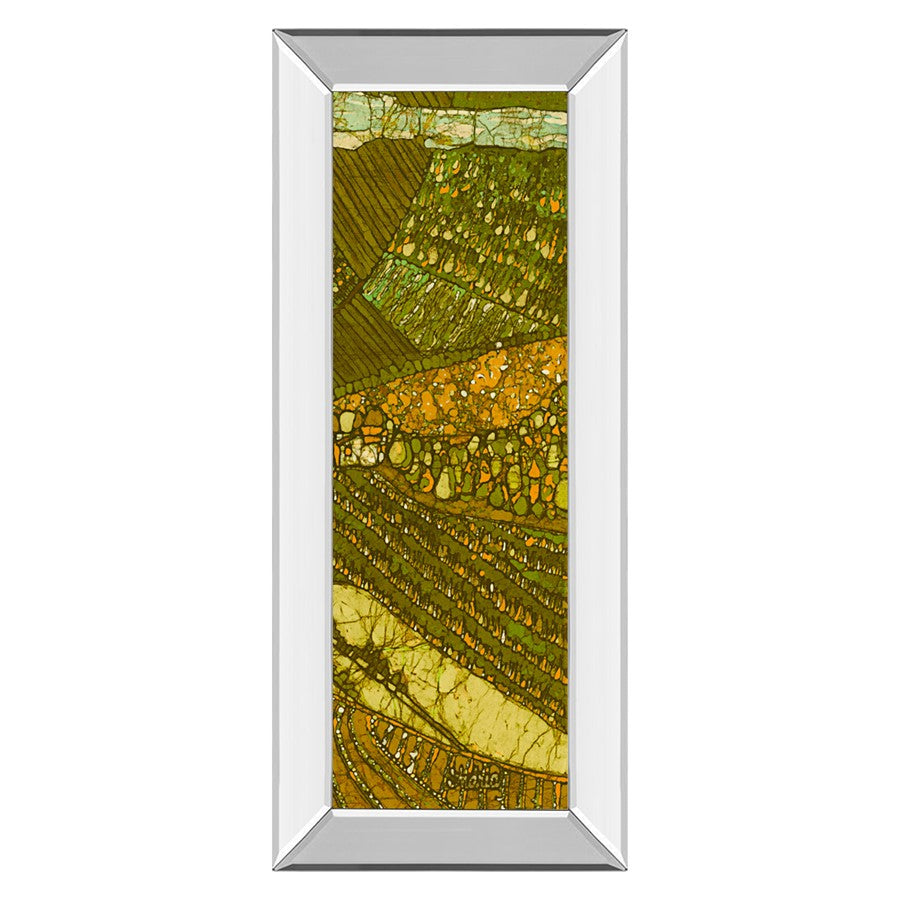 Classy Living Vineyard Batik II Wall Art 18"x42", Mirrored Frame - 1767MF