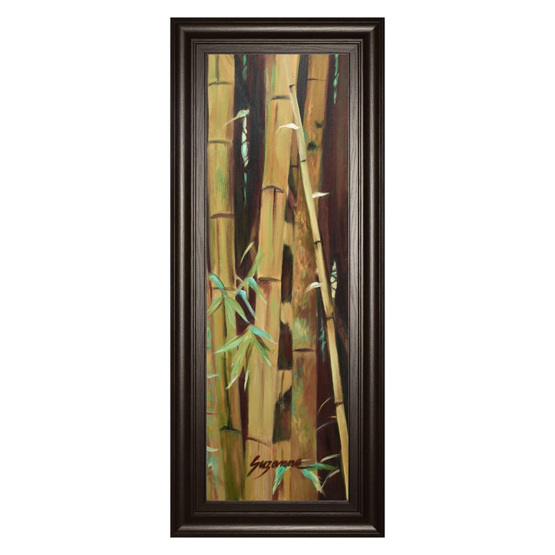 Classy Living Bamboo Tranquility Wall Art 18"x42", Dark Chocolate Frame
