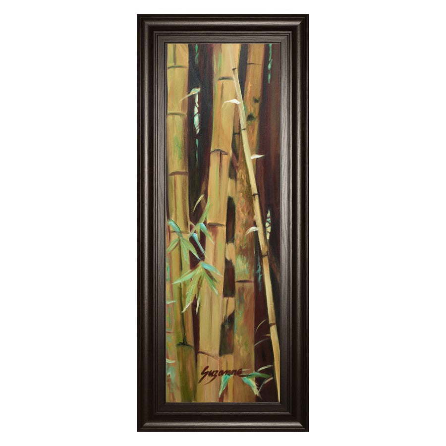 Classy Living Bamboo Tranquility Wall Art 18"x42", Dark Chocolate Frame