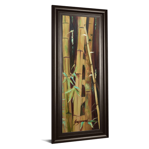 Classy Living Bamboo Tranquility Wall Art 18"x42", Dark Chocolate Frame