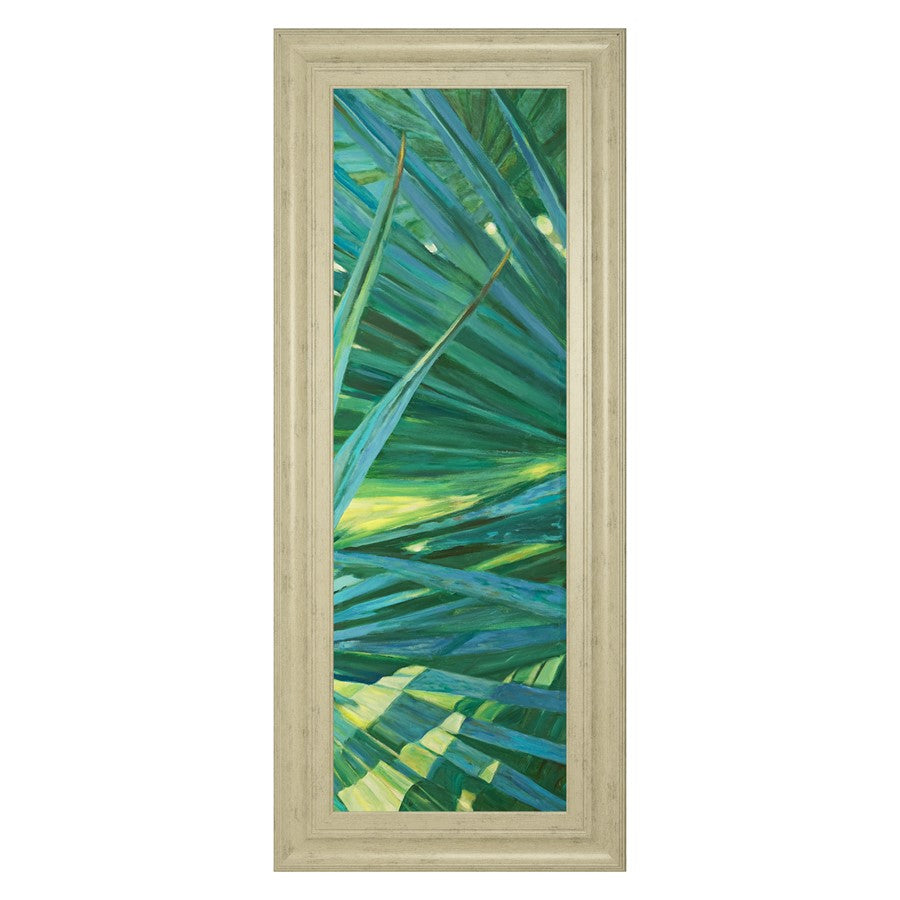 Classy Living Lush Greenery Wall Art 18"x42", Ivory Bliss Frame
