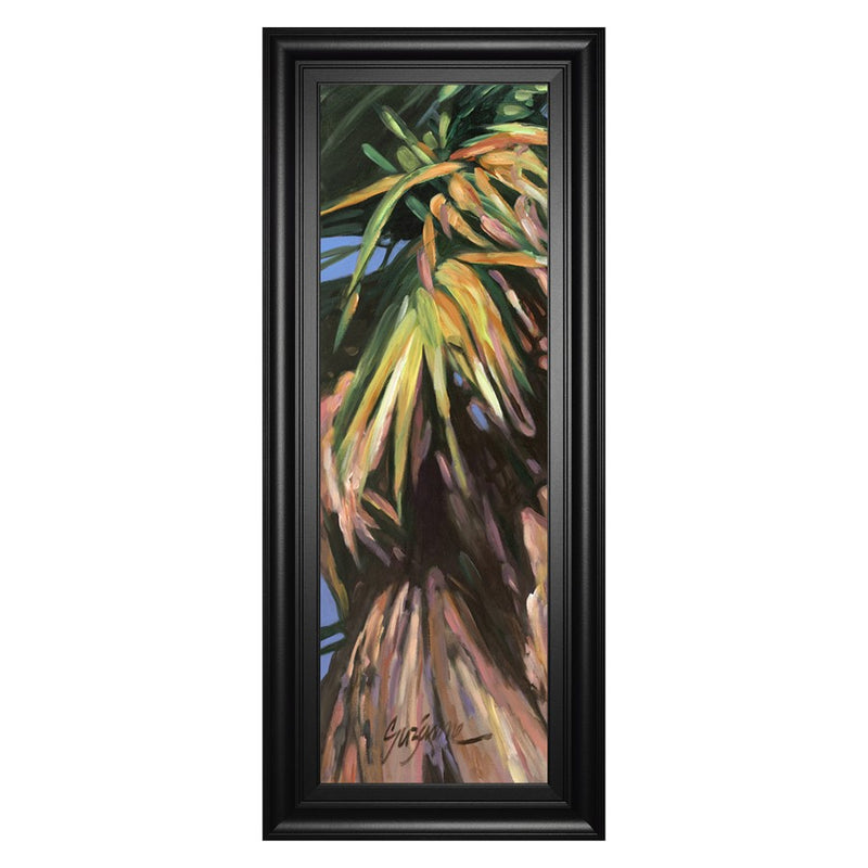 Classy Living Tropical Reflection Wall Art 18"x42", Midnight Aura Frame