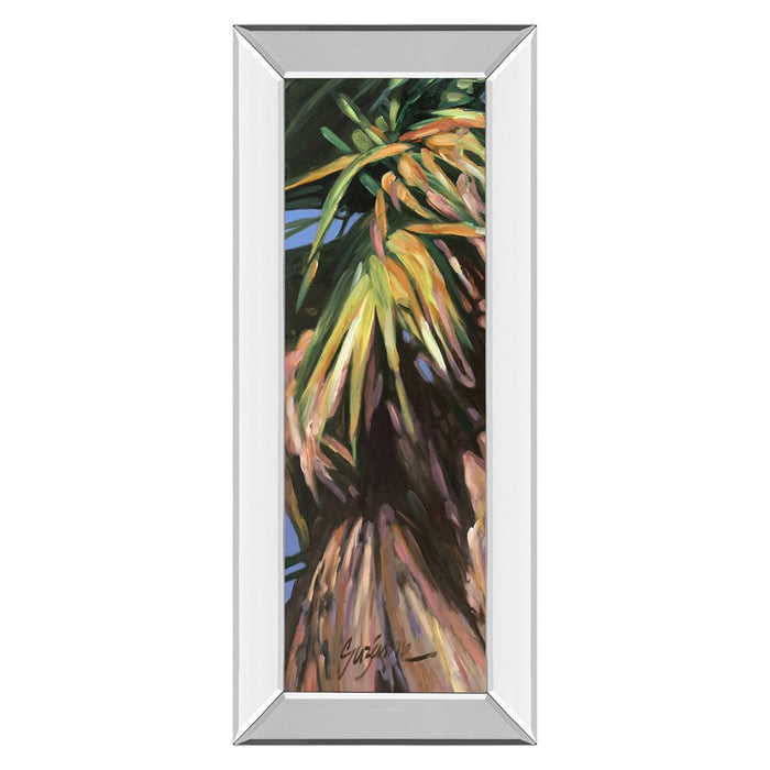Classy Living Tropical Reflection Wall Art 18"x42", Mirrored Frame - 1773MF