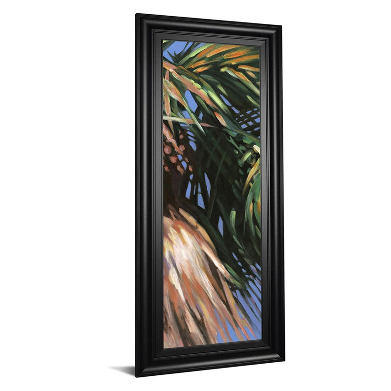 Classy Living WIId Palm II Wall Art 18"x42", Black Frame