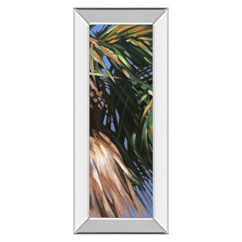 Classy Living WIId Palm II Wall Art 18"x42", Mirrored Frame