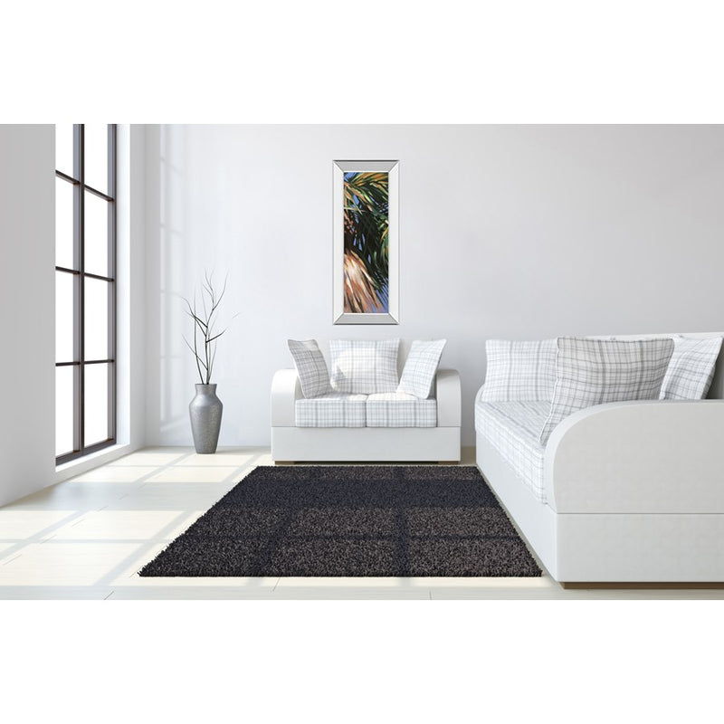 Classy Living WIId Palm II Wall Art 18"x42", Mirrored Frame