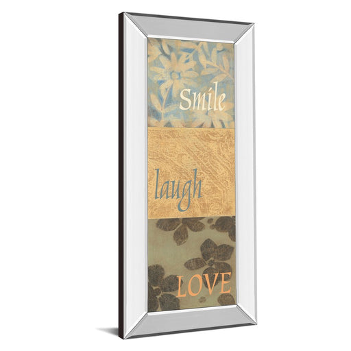 Classy Living Uplift Trio Wall Art 18"x42", Mirrored Frame