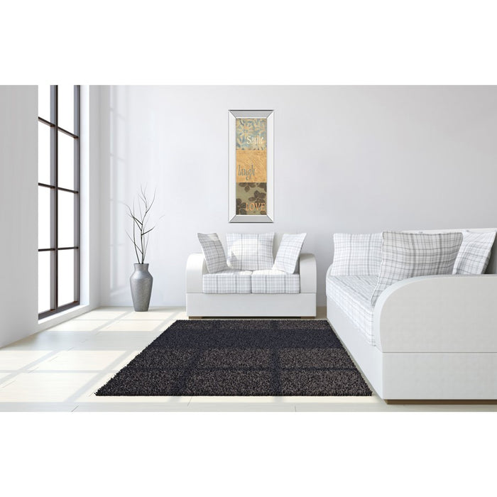 Classy Living Uplift Trio Wall Art 18"x42", Mirrored Frame