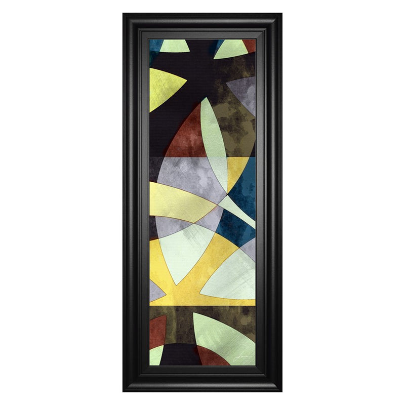 Classy Living Elliptic Path I Wall Art 18"x42", Black Frame