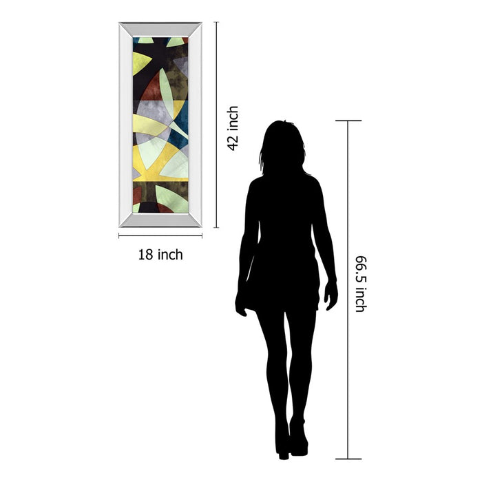 Classy Living Elliptic Path I Wall Art 18"x42", Mirrored Frame