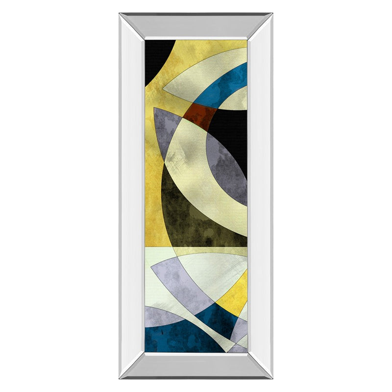 Classy Living Intersected Gleam Wall Art 18"x42", Mirrored Frame