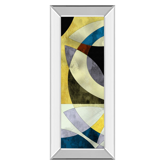 Classy Living Intersected Gleam Wall Art 18"x42", Mirrored Frame