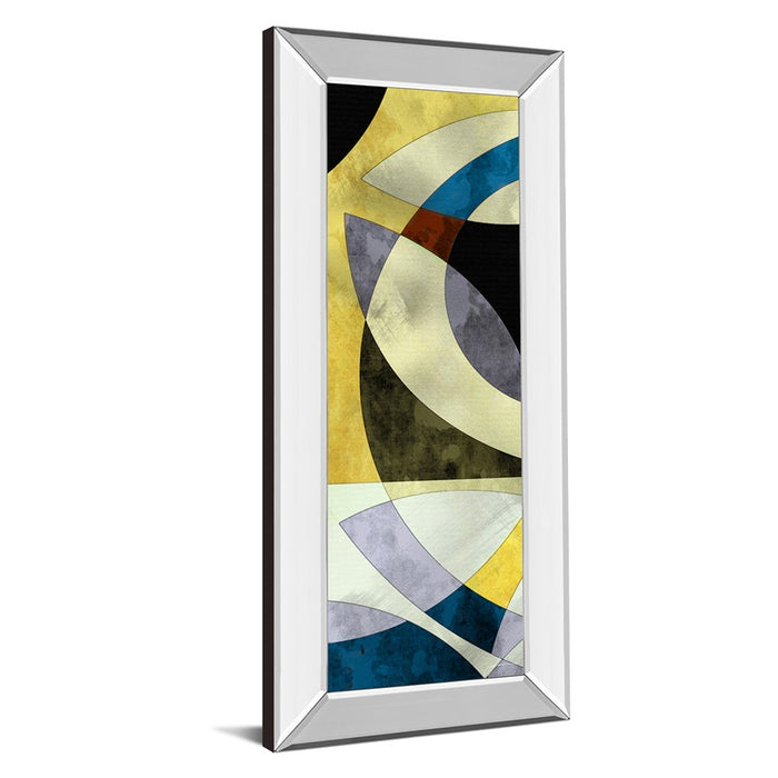 Classy Living Intersected Gleam Wall Art 18"x42", Mirrored Frame