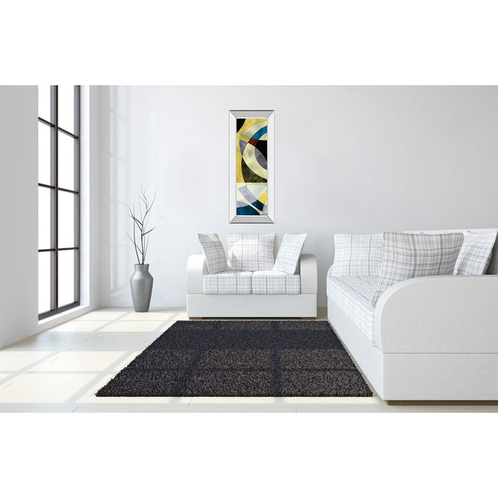 Classy Living Intersected Gleam Wall Art 18"x42", Mirrored Frame