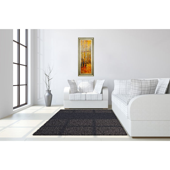Classy Living Birch Glow Wall Art 18"x42", Crisp Chardonnay Frame
