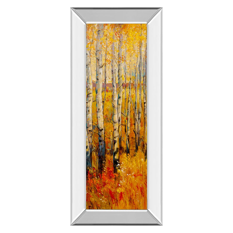 Classy Living Birch Glow Wall Art 18"x42", Mirrored Frame