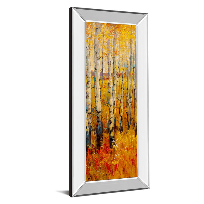 Classy Living Birch Glow Wall Art 18"x42", Mirrored Frame