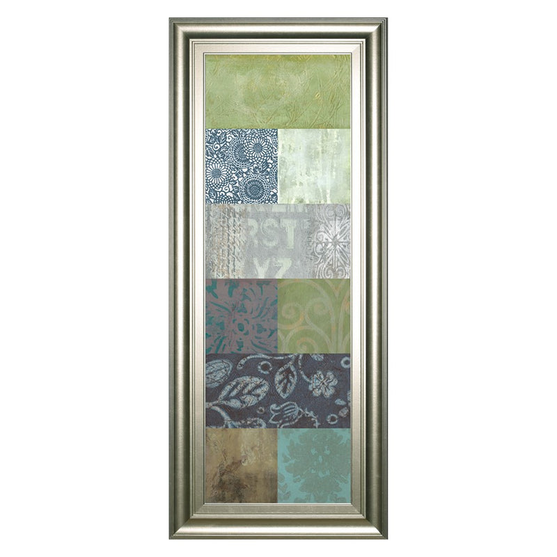 Classy Living Zen Panel I Wall Art 18"x42", Silver Serenity Frame