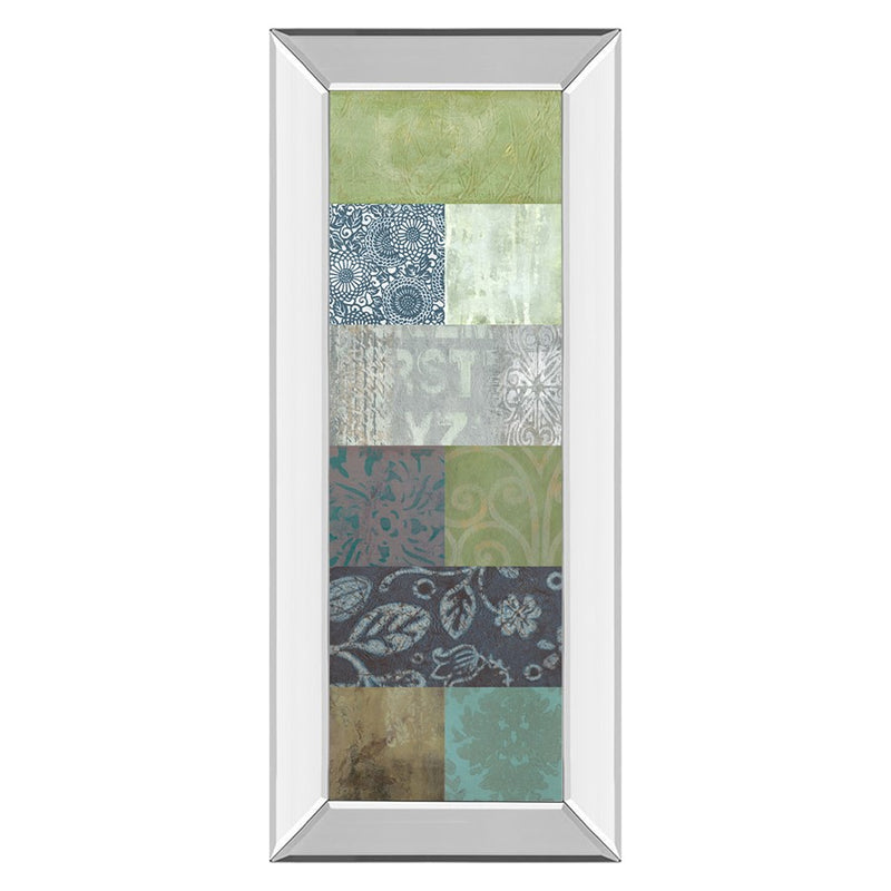 Classy Living Zen Panel I Wall Art 18"x42", Mirrored Frame