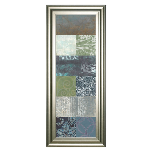 Classy Living Zen Panel II Wall Art 18"x42", Siver Serenity Frame - 1789